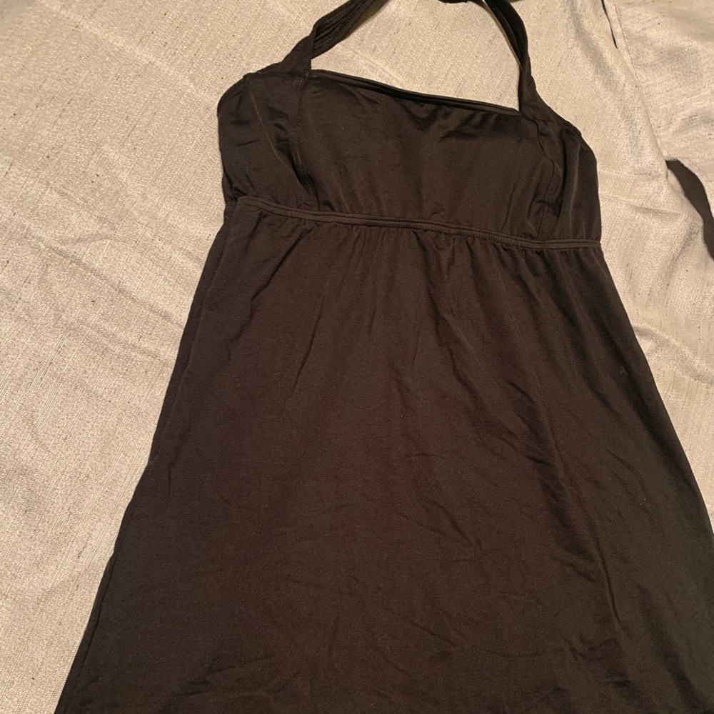 Black swim dress